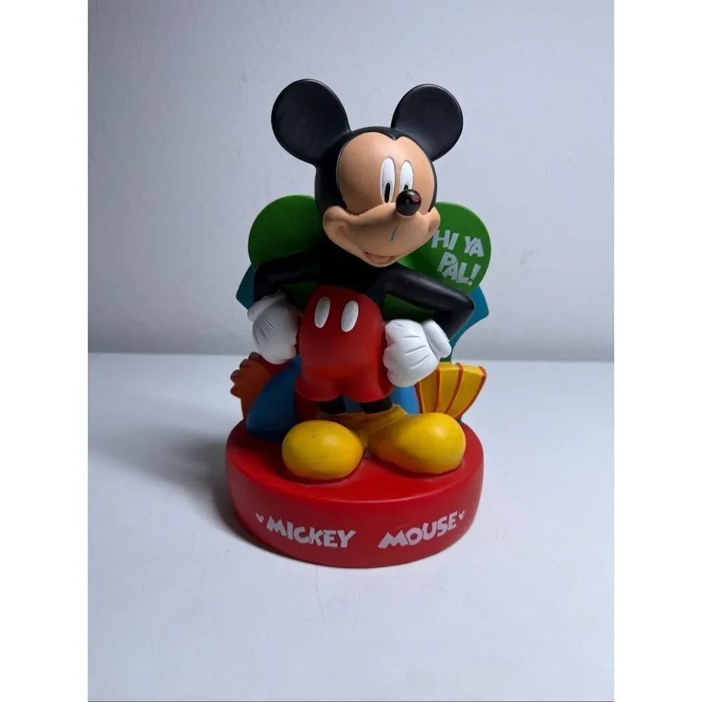 Vintage Style Disney ‘Hi Ya Pal’ Mickey Mouse Collectible Piggy Bank 10” * Notes